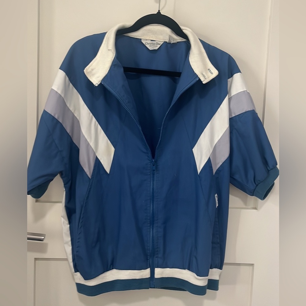 Oversized short-sleeve jacket